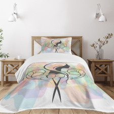 Hair Dresser Concept Bedspread Set