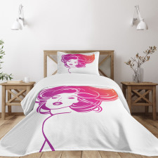 Tropical Vibrant Color Bedspread Set