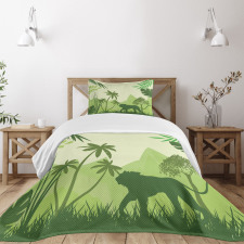 Savannah Flora Fauna Bedspread Set