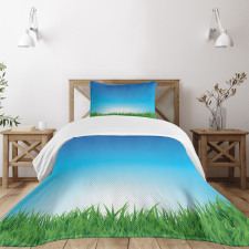 Sunburst Stripes with Grass Bedspread Set