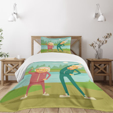 Retirement Activity Design Bedspread Set