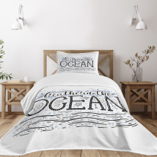 Breathe in the Ocean Bedspread Set