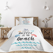 Travel Anchor Wave Bedspread Set