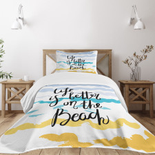 Watercolor Brushstroke Bedspread Set