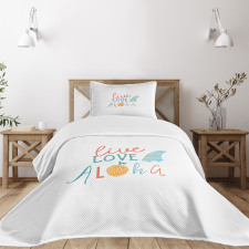 Live Love Aloha Fruit Bedspread Set
