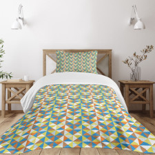 Stripes and Dots Pattern Bedspread Set