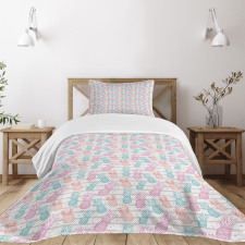 Colorful Pineapple Sketch Bedspread Set