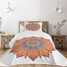 Flourishing Flowers Pattern Bedspread Set