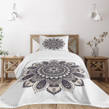 Oriental Mandala Yoga Motif Bedspread Set