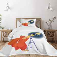 Animal with a Telescope Bedspread Set