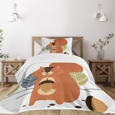 Woodland Trees and Animal Bedspread Set