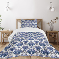 Symmetrical Oriental Nature Bedspread Set