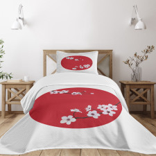 Orient Tree Cherry Bedspread Set