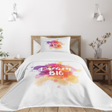 Modern Dream Big Calligraphy Bedspread Set