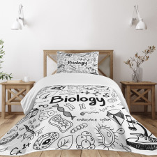 Hand-writing School Lab Bedspread Set