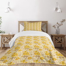 Romance Abstract Flower Bedspread Set