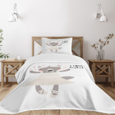 Ballerina Wolf in a Tutu Bedspread Set