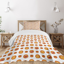 Funky Forms Tiger Lion Face Bedspread Set