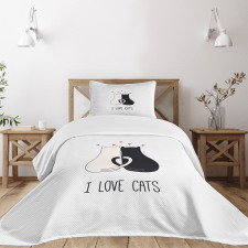 Ideal for Cat Lovers Cuddle Bedspread Set