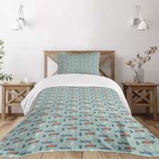 Creative Theme with Dogs Bedspread Set