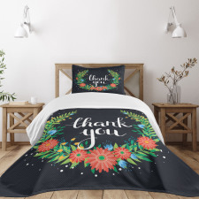 Floral Exotic Feminine Bedspread Set