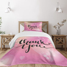 Bubbly Blur Dreamy Hearts Bedspread Set