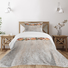 Christmas Themed on Wood Bedspread Set