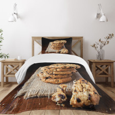 Stacks of Baked Doughy Goods Bedspread Set