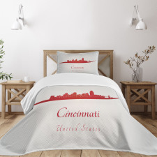 United States Busy City Bedspread Set
