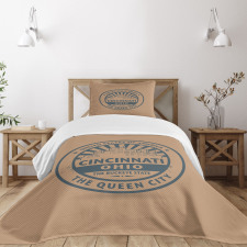 Queen of State Bedspread Set