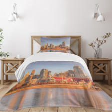 Buildings near Stadium Bedspread Set