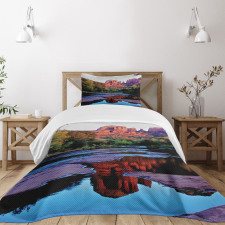 Majestic Cliffs Dawn Photo Bedspread Set