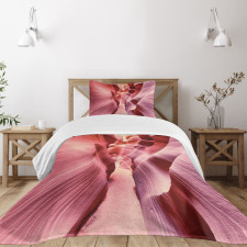 Famous Pink Antelope Canyon Bedspread Set