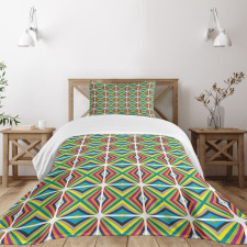 Contemporary Vivid Fractal Bedspread Set