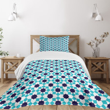 Moroccan Star and Squares Bedspread Set