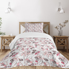Romantic Floral Blossom Bedspread Set