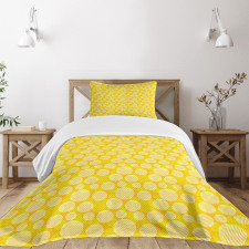 Geometric Striped Bedspread Set