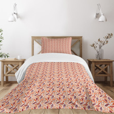 Arrangement of Fall Foliage Bedspread Set