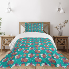 Peony Bouquet Celebration Bedspread Set