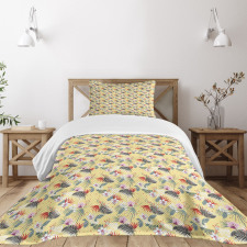 Assortment of Foliage Bedspread Set