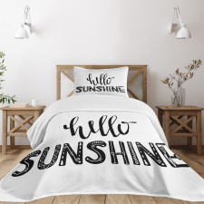 Warm Season Words Bedspread Set