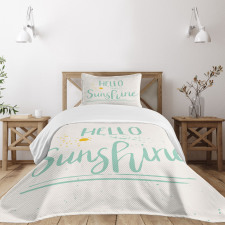 Calligraphic Summer Bedspread Set