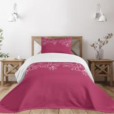 Floral Summer Time Blossoms Bedspread Set