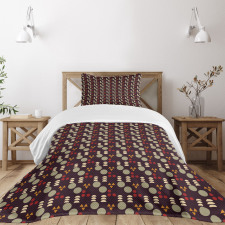 Funky Geometrical Shapes Bedspread Set