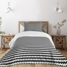 Abstract Simple Oval Shapes Bedspread Set