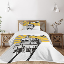 Locomotive Sunburst Effect Bedspread Set