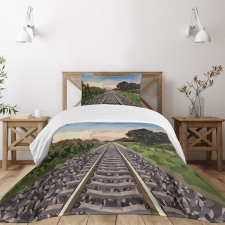 Stones and Road Tracks Bedspread Set