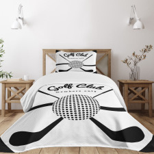 Golf Club Sign Members Only Bedspread Set