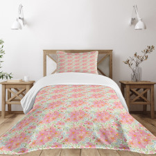 Spring Flowers and Herbs Bedspread Set