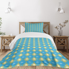 Sunny Day and Clouds Pattern Bedspread Set